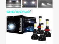 H7 և H11 180W COB LED CANBUS 2 հատ պայծառ լամպեր 4 կողմանի 360 բարձր/ցածր ճառագայթով լամպ 6000K